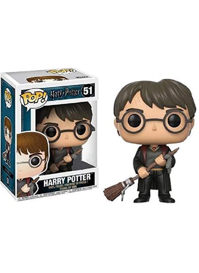 Funko Pop Harry Potter With Firebolt & Feather 51 Vinyl Figure  - Image 1
