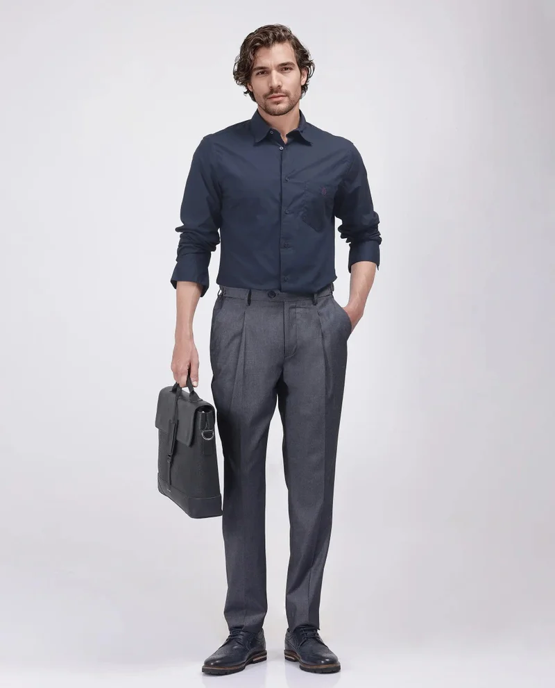 Rare Rabbit Men's Single Pleated Italian Pants