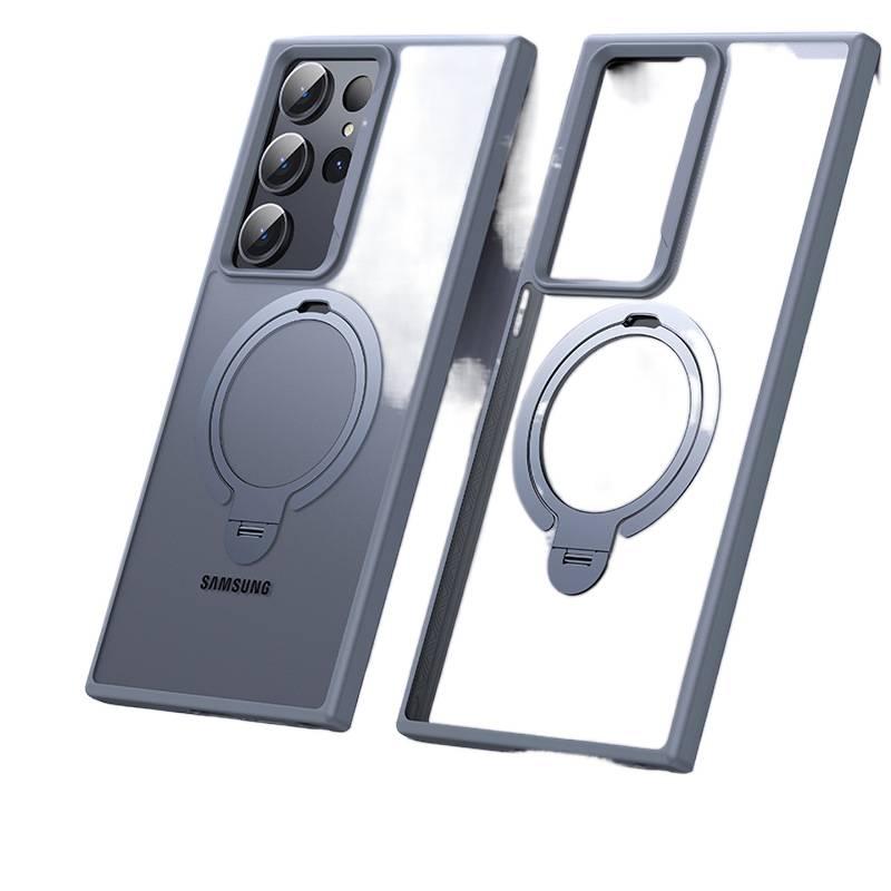 غطاء MagSafe | مقاوم للصدمات لـ Samsung S25 Ultra / Samsung S25 | PC | حماية من السقوط | حامل قائم - Image 1