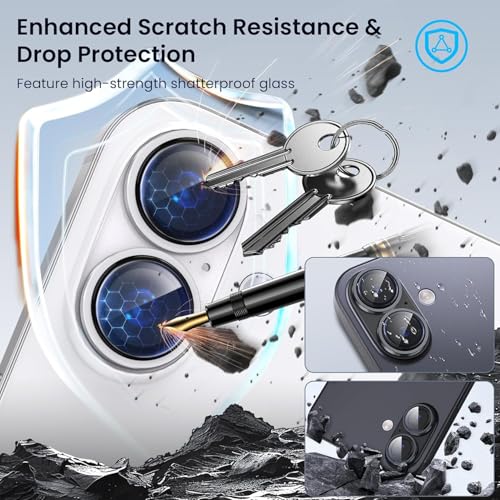 Lensarmor® Compatible With White iPhone 17 Camera Lens Protector – 9H Tempered Glass, Scratch Resistant, Flash-Friendly Premium Lens Cover - Image 3