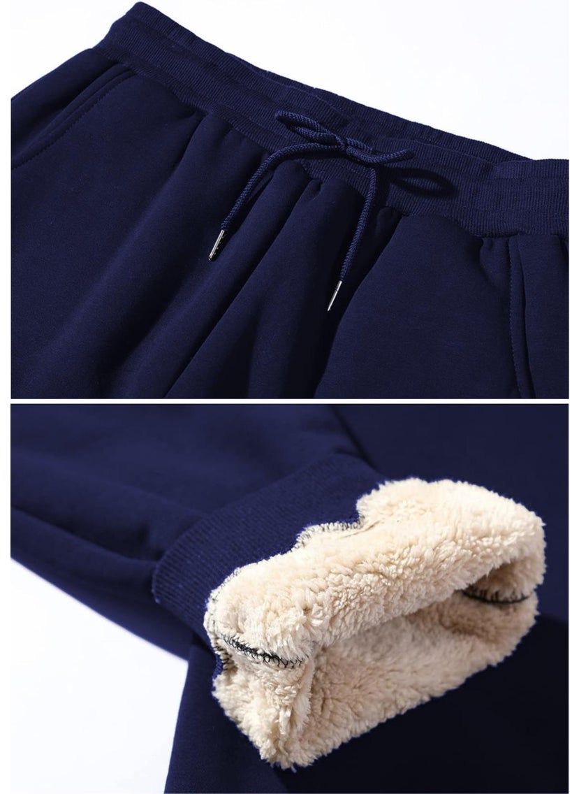 Ghassy Co. - Men's Ultra Thermal Winter Sherpa Lined Active Running Normal Leg Jogger Sweatpants - Image 1