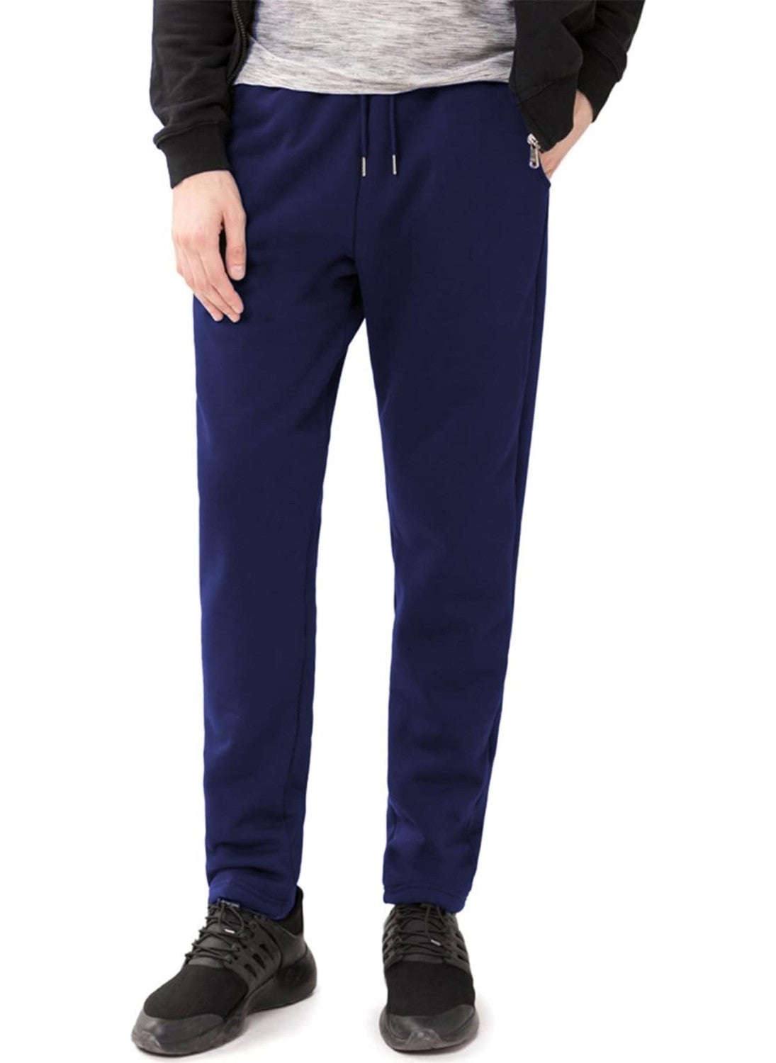 Ghassy Co. - Men's Ultra Thermal Winter Sherpa Lined Active Running Normal Leg Jogger Sweatpants - Image 1