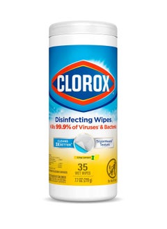 Clorox Disinfecting Wipes Bleach Free Cleaning Wipes Crisp Lemon 35 Count