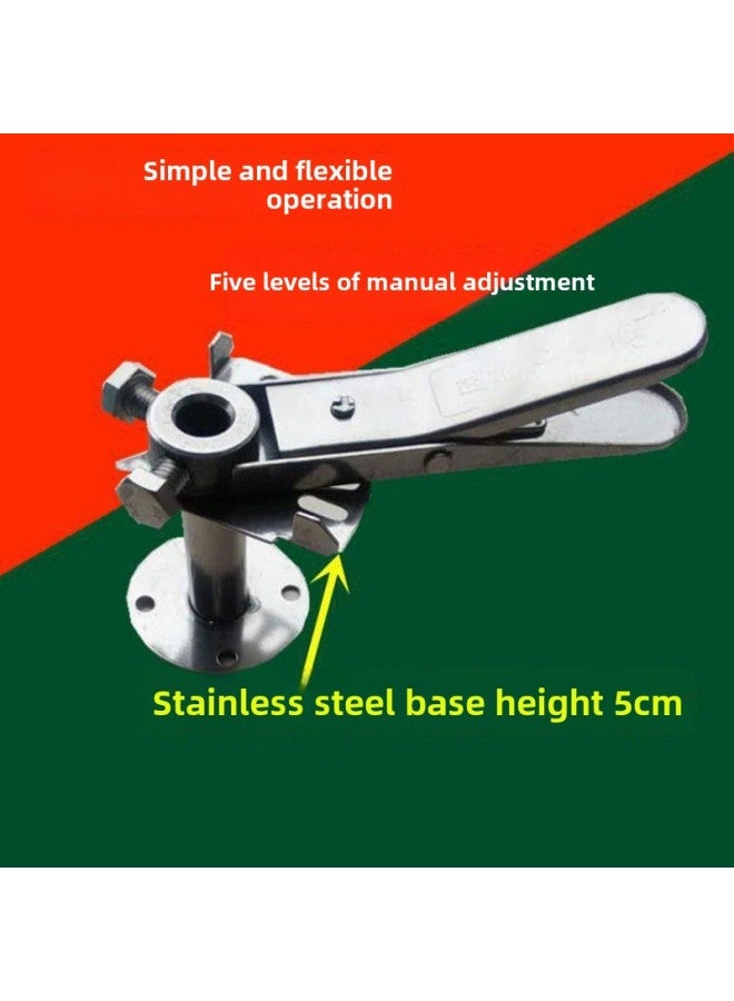 Galvanized 304 Stainless Steel Regulating Valve Handle Manual Air Volume Regulating Valve Actuator Air Valve Pressure Nozzle Turbine-Color:Turbo Worm Manual Actuator (iron Wheel)  - Image 5