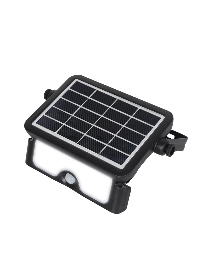 رافيد كشاف شمسي رافيد كومفورت لايف 5 واط LED إضاءة خارجية مع حساس حركة مقاوم للماء IP65 يعمل بالطاقة الشمسية تثبيت جداري , اسود - Image 1