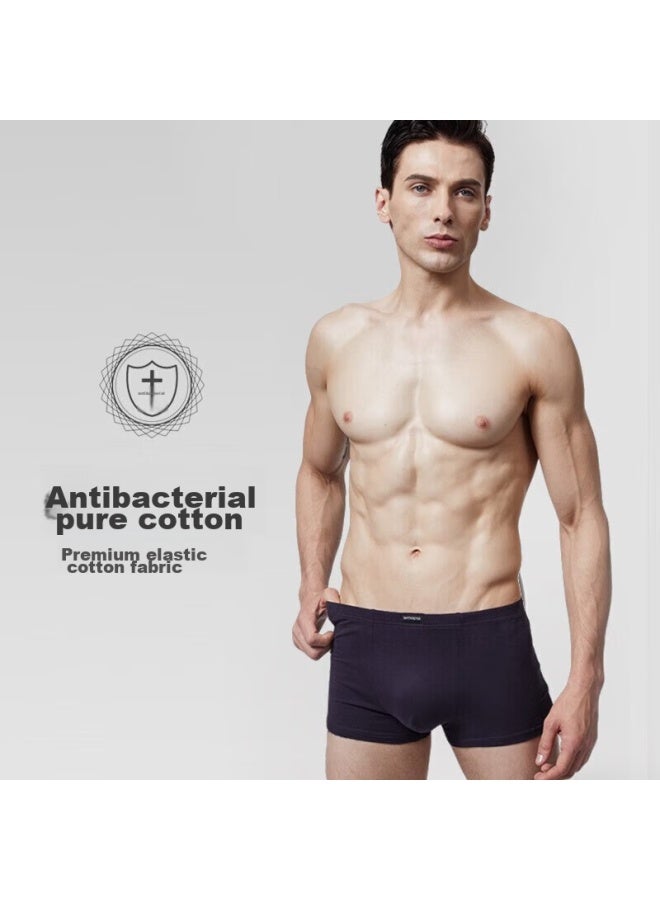 Septwolves Men's Underwear, 7a Antibacterial Pure Cotton 100% Cotton Men's Boxer Briefs, 4-pack, Classic Style - Image 4