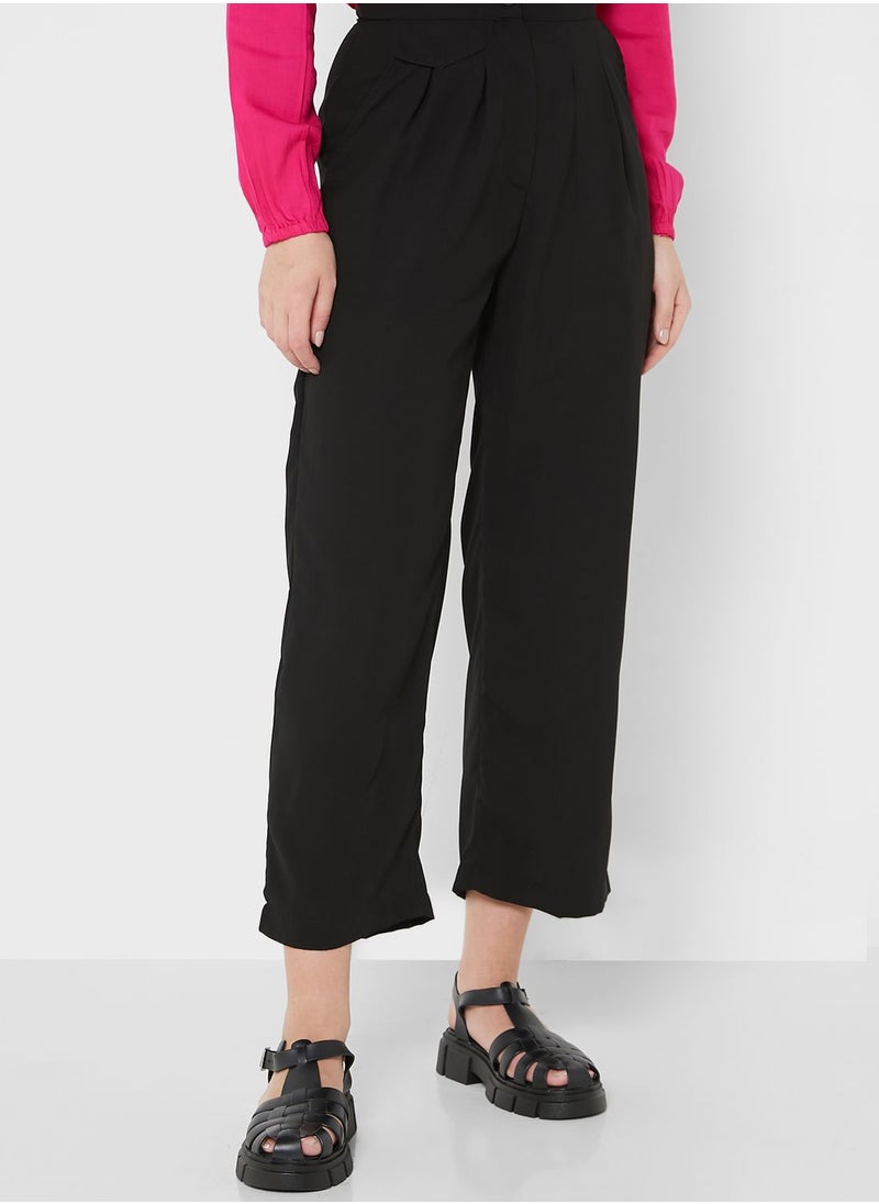 Khizana - Plicated Detail High Waist Pants - Image 1