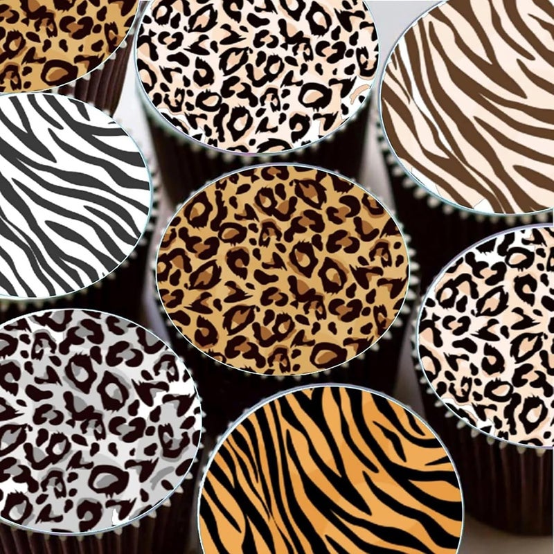 NEGEMEL Leopard 5.5x5.5in Cheetah Animal Cow Print Skin Reusable Painting Template Stencils for Cake, Cookie Decorating & DIY Projects - Image 3
