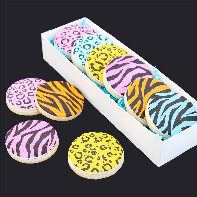 NEGEMEL Leopard 5.5x5.5in Cheetah Animal Cow Print Skin Reusable Painting Template Stencils for Cake, Cookie Decorating & DIY Projects - Image 4