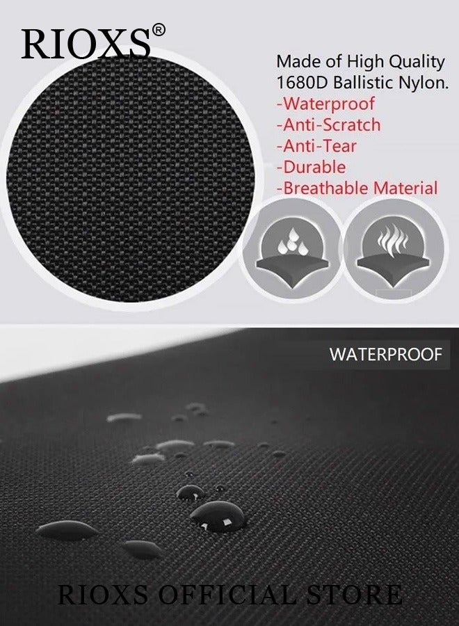 ريوكس حقيبة سفر متحركة بعجلات، حقيبة سفر كبيرة الحجم، حقيبة سفر قماشية محمولة بعجلات وحمالات قابلة للفصل، حقيبة سفر متحركة، حقيبة سفر بعجلات للسفر ونقل البقالة والمزيد - Image 5