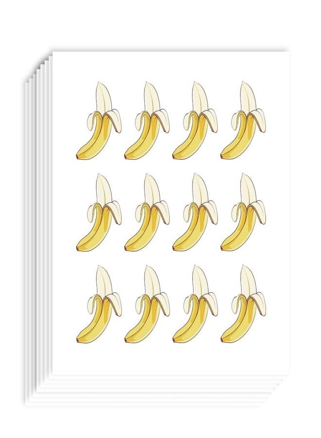 AHANDMAKER 240 Pcs Self-Adhesive Banana Stickers, 0.74x0.9 Inch Yellow Banana Scrapbook Paper, Fruit Planner Stickers Decals for Scrapbooking Planner Calendar DIY Crafts Party Decor Gift Bag Seal - Image 1