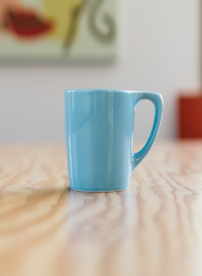 notNeutral Lino Porcelain Coffee Cup for Personal, Restaurant, Commercial Use - 10oz - Single Cup (Blue) - Image 5