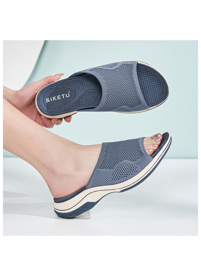 SIKETU Shoes for Women Summer Open Toe Casual Breathable Outdoor Beach Platform Sandals Slippers Women Casual Wedges  - Image 2