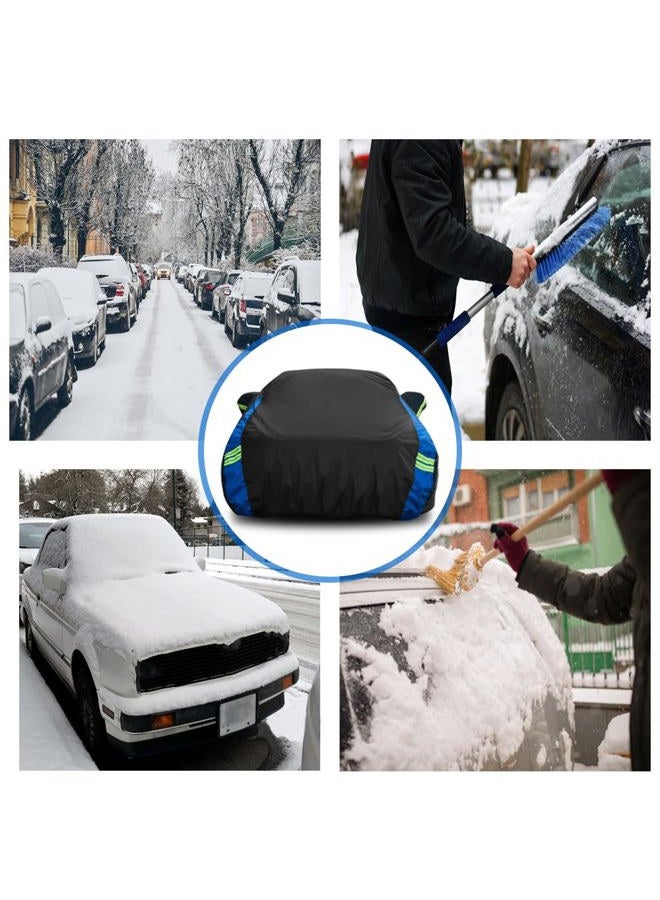 Avecrew Car Cover Custom Fit for Toyota Corolla, Waterproof All Weather Full Exterior Cover Rain Snow UV Protection Cover with Side Door Zipper Design - Image 2
