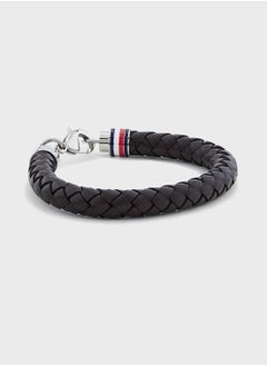 TOMMY HILFIGER Iconic Th Braided Leather Bracelet  - Image 1