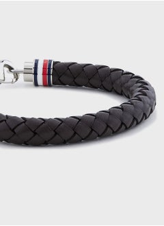 TOMMY HILFIGER Iconic Th Braided Leather Bracelet  - Image 3
