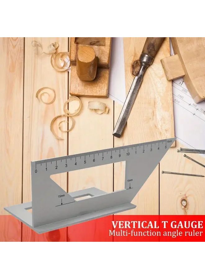 سيليفري 45 90 درجة منقلة قياس زاوية أدوات النجارة مسطرة قياس - Image 2