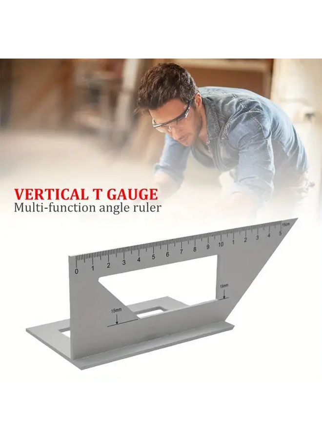 سيليفري 45 90 درجة منقلة قياس زاوية أدوات النجارة مسطرة قياس - Image 3
