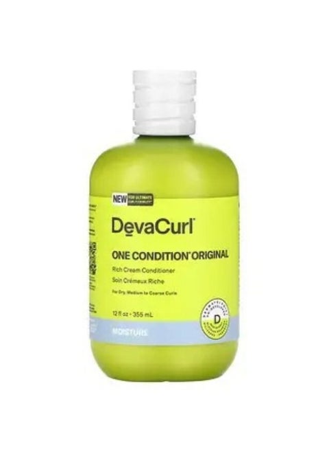 DevaCurl One Condition Original Rich Cream Conditioner For Dry Medium to Coarse Curls 12 fl oz 355 ml