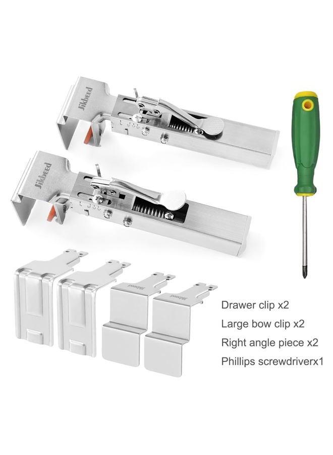 Jikbeed Adjustable Drawer Fixing Clamps, Drawer Clamps for Drawer Panel Installation Fixing Clips, Easy, Labor-Saving, and Efficient Drawer Fixing Clip - Image 2