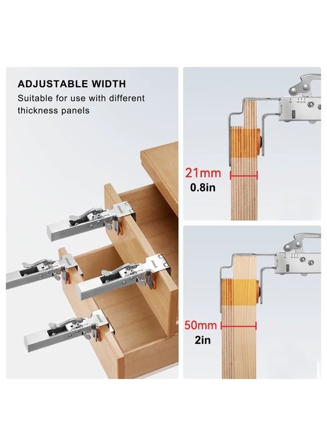 Jikbeed Adjustable Drawer Fixing Clamps, Drawer Clamps for Drawer Panel Installation Fixing Clips, Easy, Labor-Saving, and Efficient Drawer Fixing Clip - Image 4