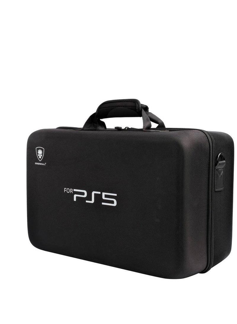 DEADSKULL - Dead Skull Hardshell PS5 Carrying Case, Soft Interior Material, Adjustable Shoulder Strap, Widened Pad, Black | - Image 1