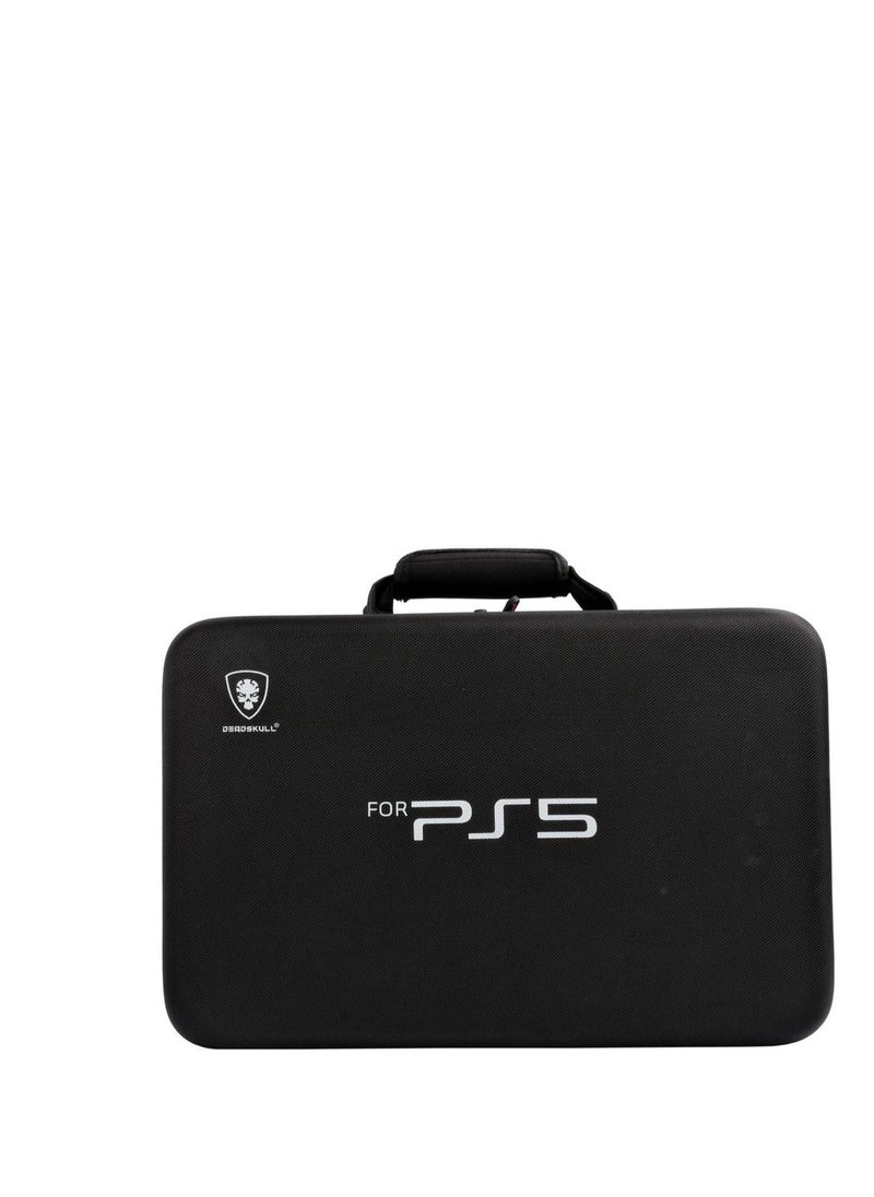 DEADSKULL - Dead Skull Hardshell PS5 Carrying Case, Soft Interior Material, Adjustable Shoulder Strap, Widened Pad, Black | - Image 1