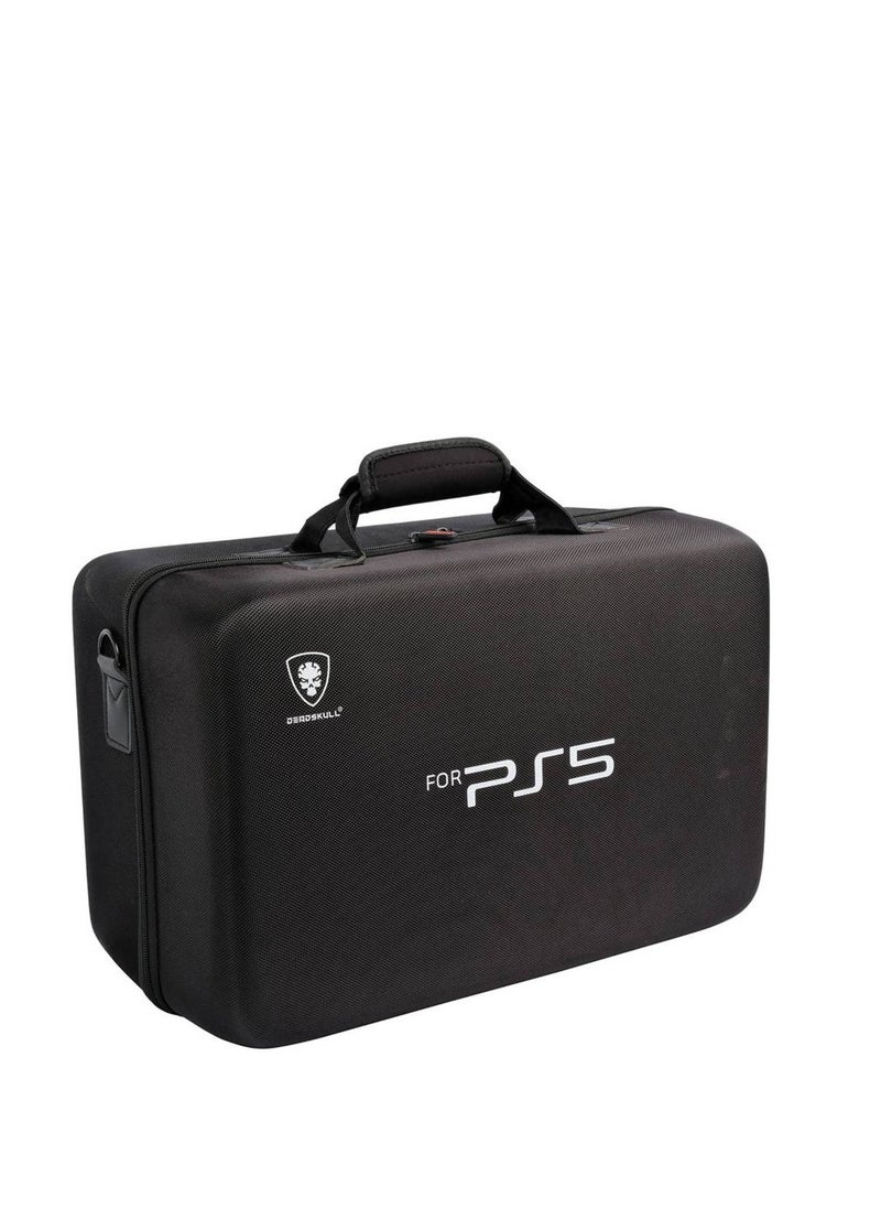 DEADSKULL - Dead Skull Hardshell PS5 Carrying Case, Soft Interior Material, Adjustable Shoulder Strap, Widened Pad, Black | - Image 1