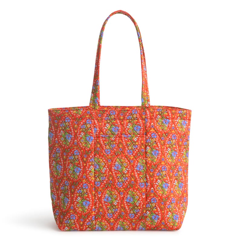 Vera Bradley Women's Premium Cotton Original Zip Tote, Garden Paisley, One Size - Image 1