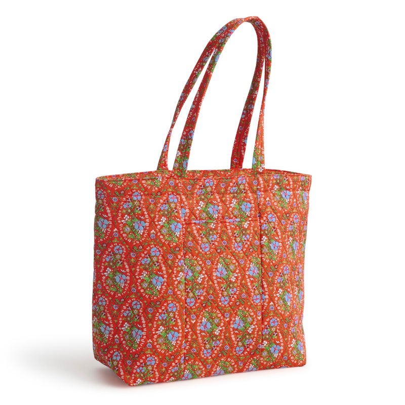 Vera Bradley Women's Premium Cotton Original Zip Tote, Garden Paisley, One Size - Image 3
