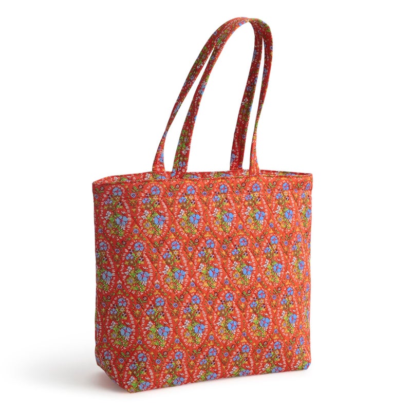 Vera Bradley Women's Premium Cotton Original Zip Tote, Garden Paisley, One Size - Image 2