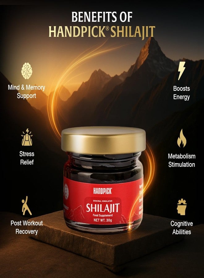 اختيار يدوي راتنج شيلاجيت نقي من جبال الهيمالايا | 75% حمض الفولفيك، أكثر من 85 نوعًا من المعادن النادرة | مكمل شيلاجيت طبيعي 100% | 30 غرام | غير معدل وراثيًا، خالٍ من الغلوتين | هدية مميزة للرجال والنساء | هدية للشريك - Image 3