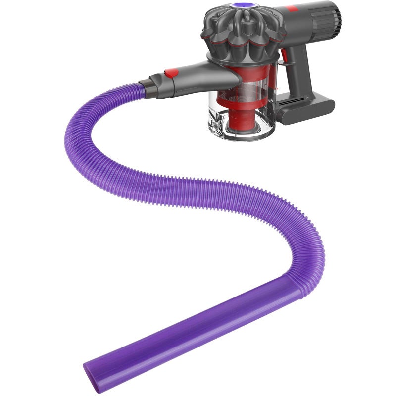 Sealegend Dryer Lint Vacuum Attachment Compatible with Dyson V15 V12 V11 V10 V8 V7 Gen5 Cordless Vacuum Cleaner, Flexible Dryer Vent Cleaner Kit Lint Removal Tool Purple - Image 1