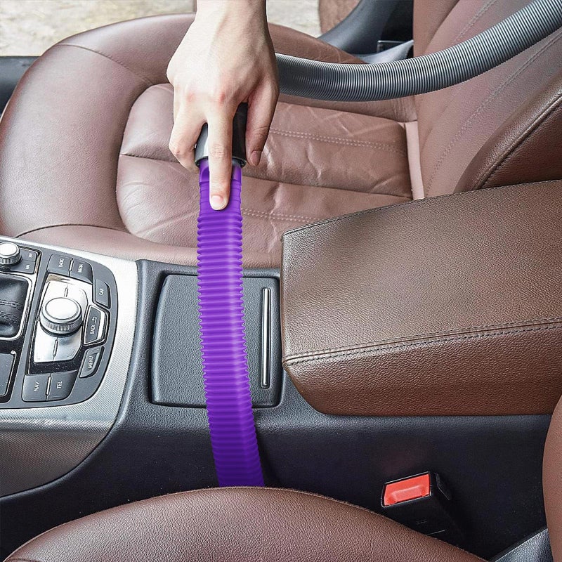 Sealegend Dryer Lint Vacuum Attachment Compatible with Dyson V15 V12 V11 V10 V8 V7 Gen5 Cordless Vacuum Cleaner, Flexible Dryer Vent Cleaner Kit Lint Removal Tool Purple - Image 3