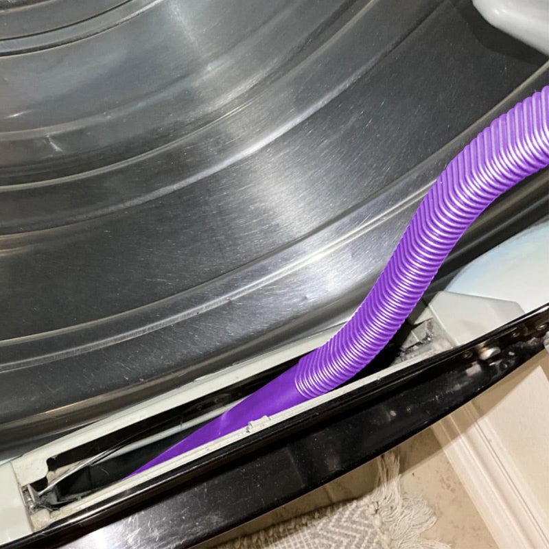 Sealegend Dryer Lint Vacuum Attachment Compatible with Dyson V15 V12 V11 V10 V8 V7 Gen5 Cordless Vacuum Cleaner, Flexible Dryer Vent Cleaner Kit Lint Removal Tool Purple - Image 4