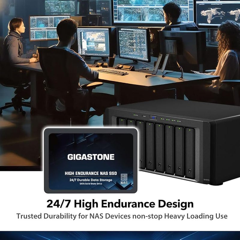 Gigastone SATA SSD 4TB SSD 2.5 Game Turbo 3D NAND Internal SSD SLC Cache Boost Speed 560MB/s, Internal Solid State Drives Upgrade Storage for PC PS4 Laptop SSD Hard Drives SATA III 6Gb/s 2.5”/7mm - Image 2