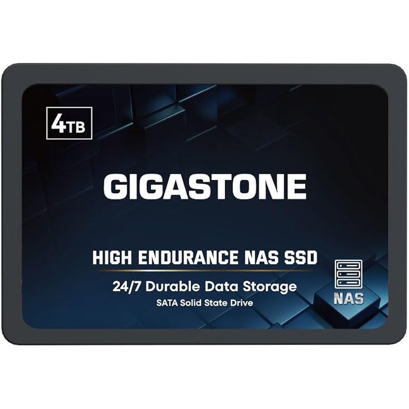 Gigastone SATA SSD 4TB SSD 2.5 Game Turbo 3D NAND Internal SSD SLC Cache Boost Speed 560MB/s, Internal Solid State Drives Upgrade Storage for PC PS4 Laptop SSD Hard Drives SATA III 6Gb/s 2.5”/7mm - Image 1