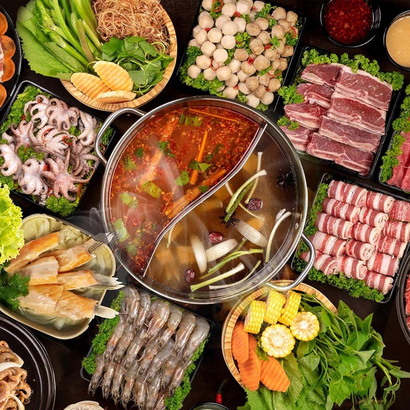 Homoyoyo Divided Stainless Steel Hot Pot Pan with Handles 28cm Double Flavor Hotpot Pot for Family Cooking and Restaurant Use - Image 4