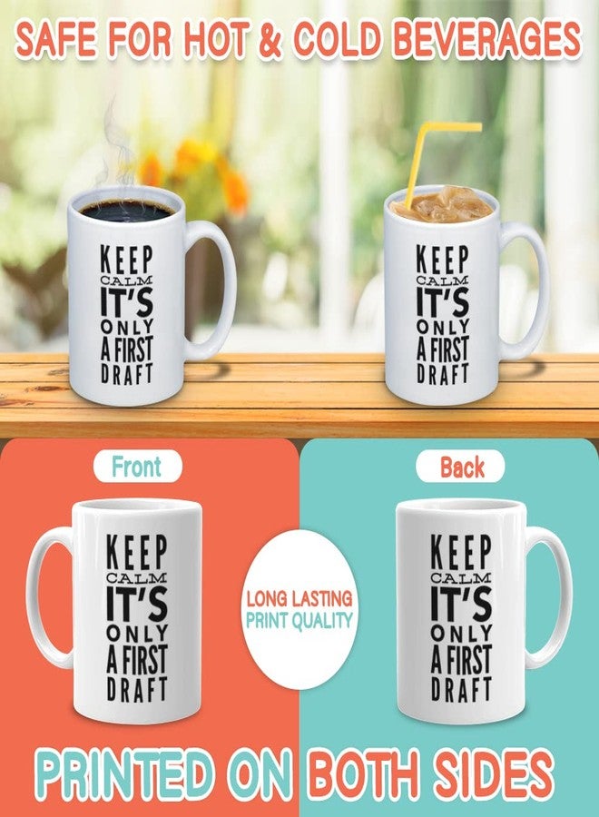 Bubble Hugs Writer Coffee Mug 11 oz White, Keep Calm Author Screenwriter Columnist Novelist Journalist - Image 3