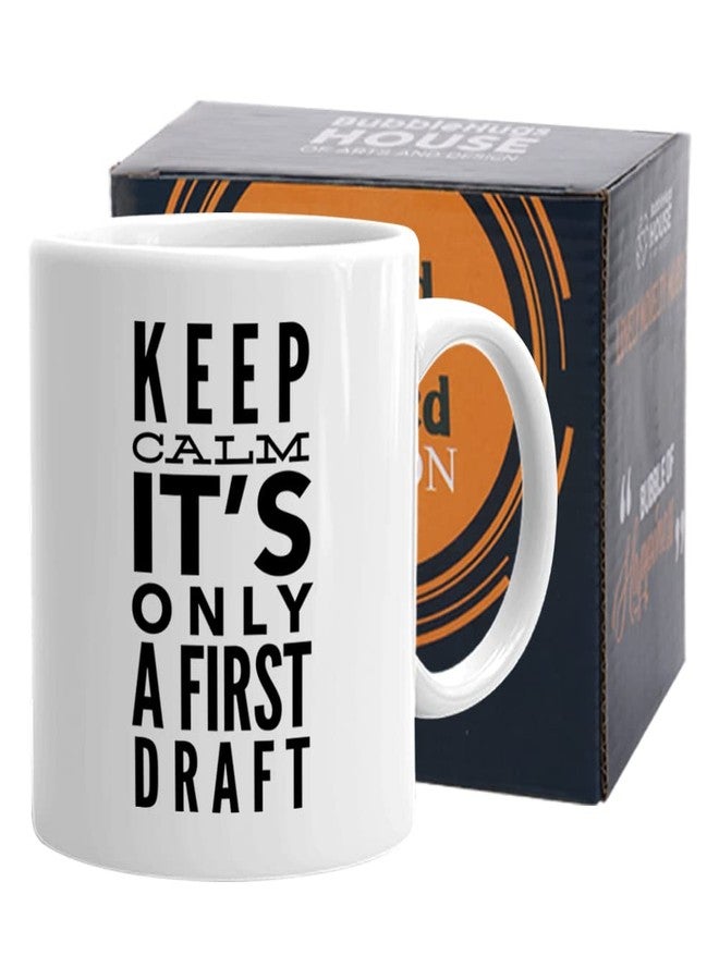 Bubble Hugs Writer Coffee Mug 11 oz White, Keep Calm Author Screenwriter Columnist Novelist Journalist - Image 1
