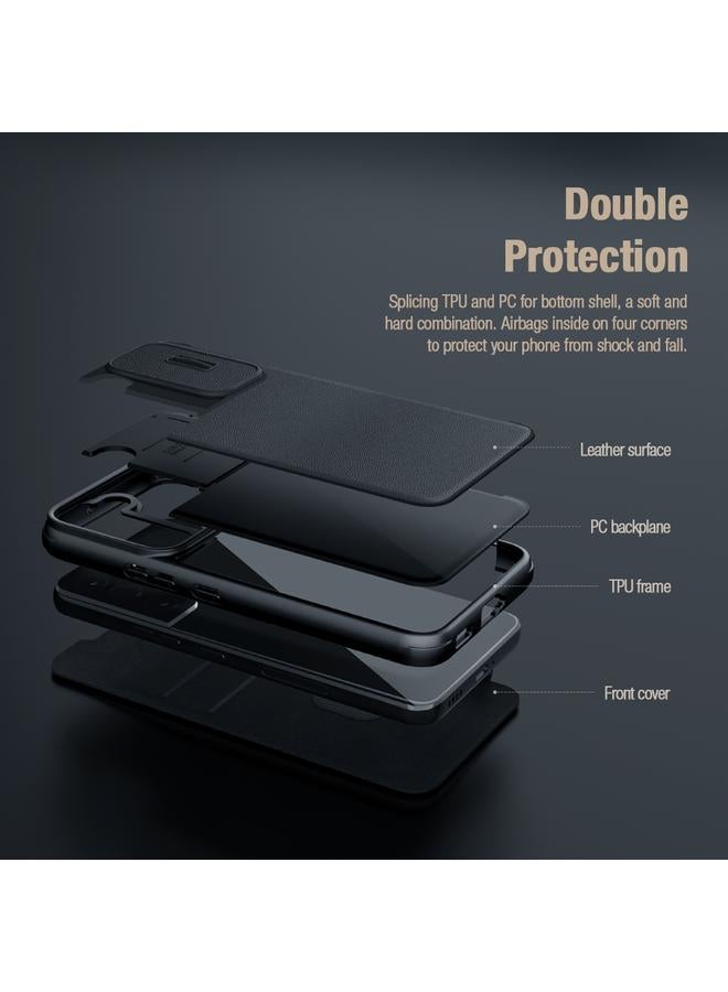 Nillkin Case For Samsung Galaxy S22+ 5G QIN Series Pro Sliding Camera Cover Design Leather Phone Case - Image 5