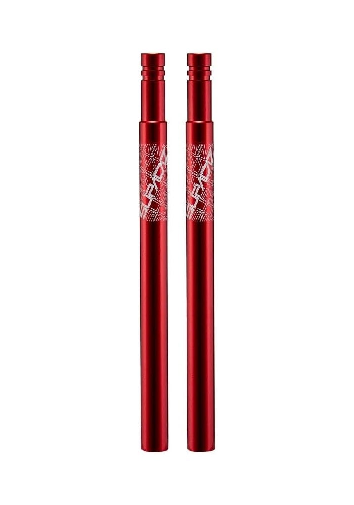Supacaz Bike Valve Extenders – 85 mm Bicycle Valve Extension Set – Aluminum – Red Anodized