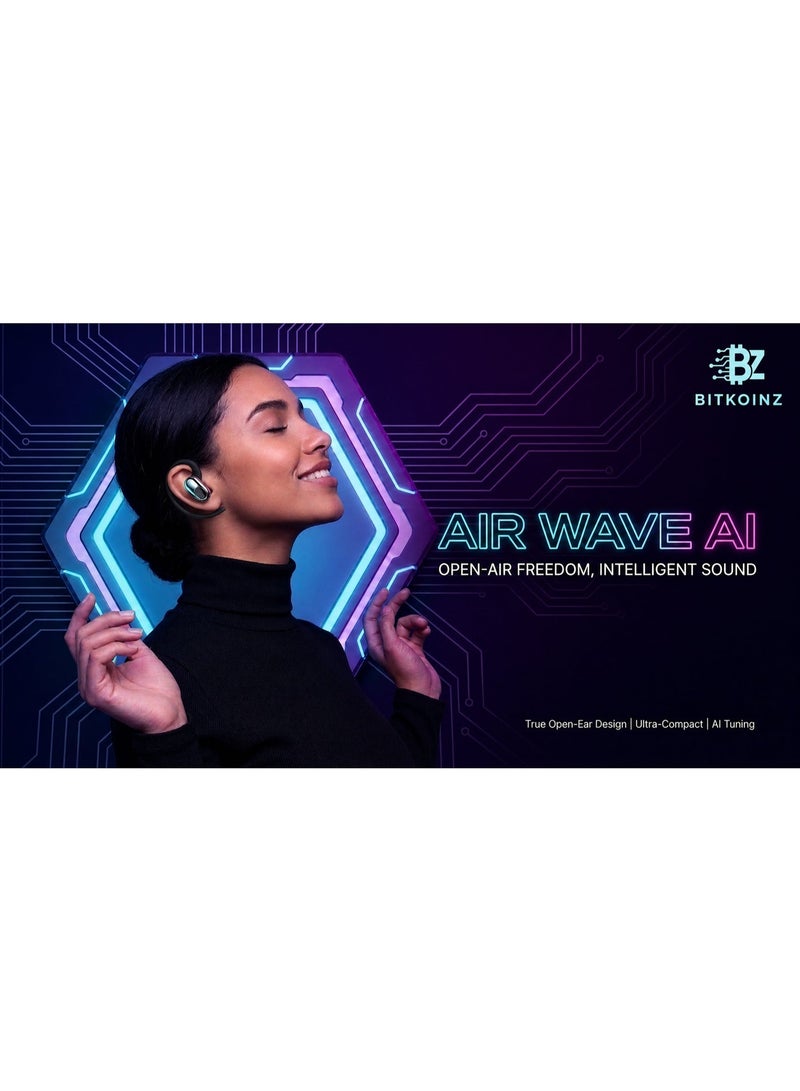 بيتكوينز Bitkoinz Air Wave AI - سماعات أذن لاسلكية حقيقية (ترجمة بالذكاء الاصطناعي) (ضمان لمدة سنة) - Image 5