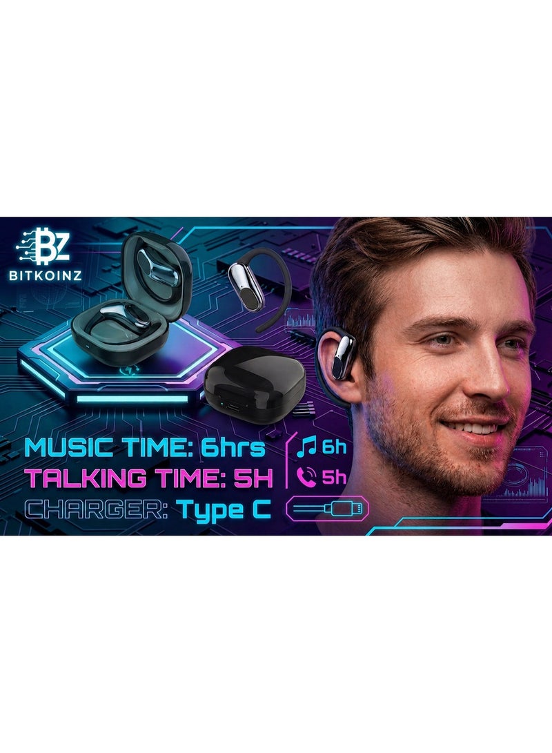 بيتكوينز Bitkoinz Air Wave AI - سماعات أذن لاسلكية حقيقية (ترجمة بالذكاء الاصطناعي) (ضمان لمدة سنة) - Image 4