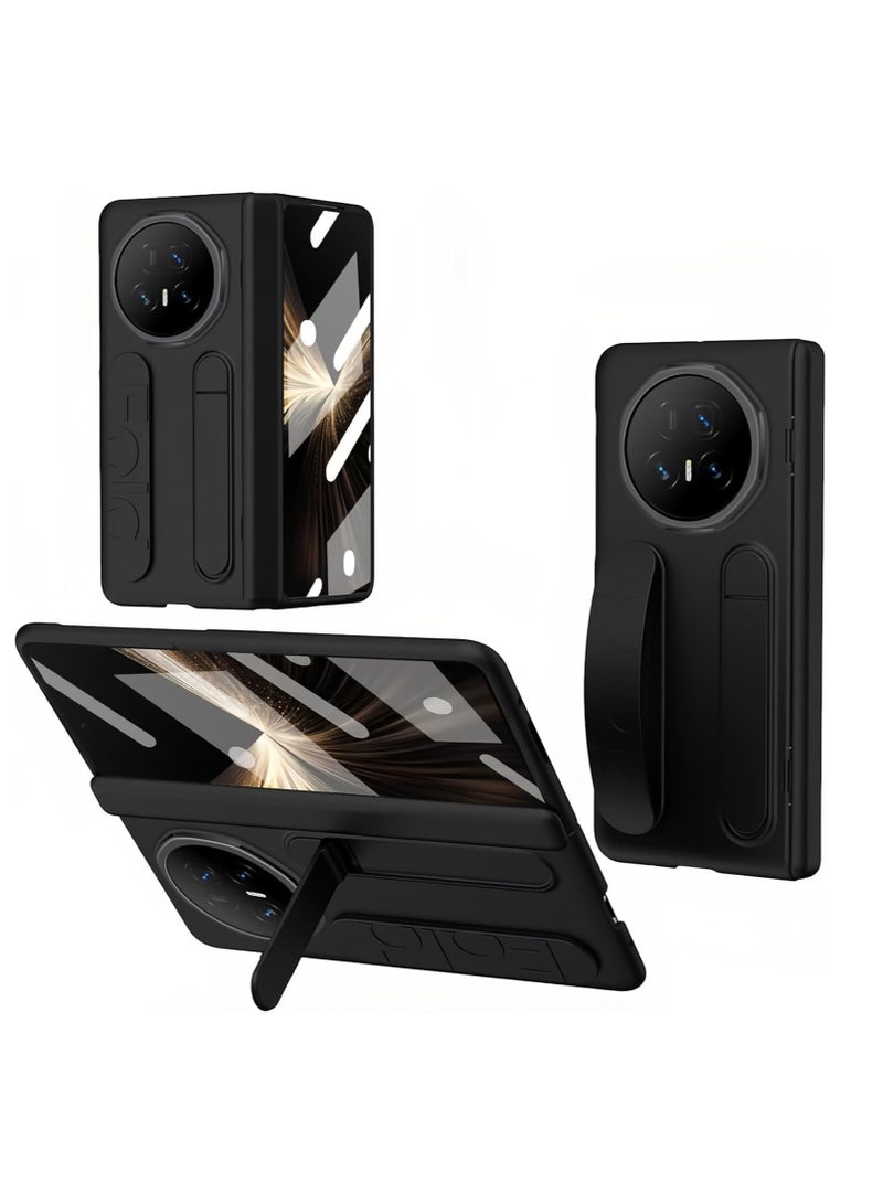 general Compatible Honor Magic V5 2025 Case with Screen Protector and Adjustable Stand and Hand Strap PC Shock Cover Hinged Case For Honor Magic V5 - Image 1