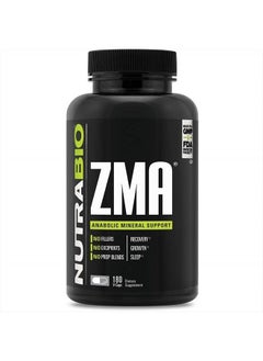 ZMA Vegetable Supplement - Anabolic Mineral Support - 180 Capsules - Recovery, Growth, Sleep - Zinc, Magnesium, and B6 Formula