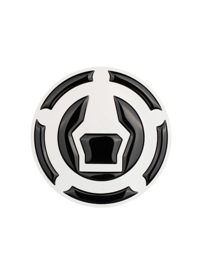 KEITI RSZ-613K Motorcycle Fuel Cap Pad Black & Carbon Gel Protector - Image 1