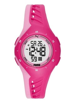 PUMA Unisex Digital Watch With Pink Polyurethane Strap - 3 ATM - PU P6008  - Image 1