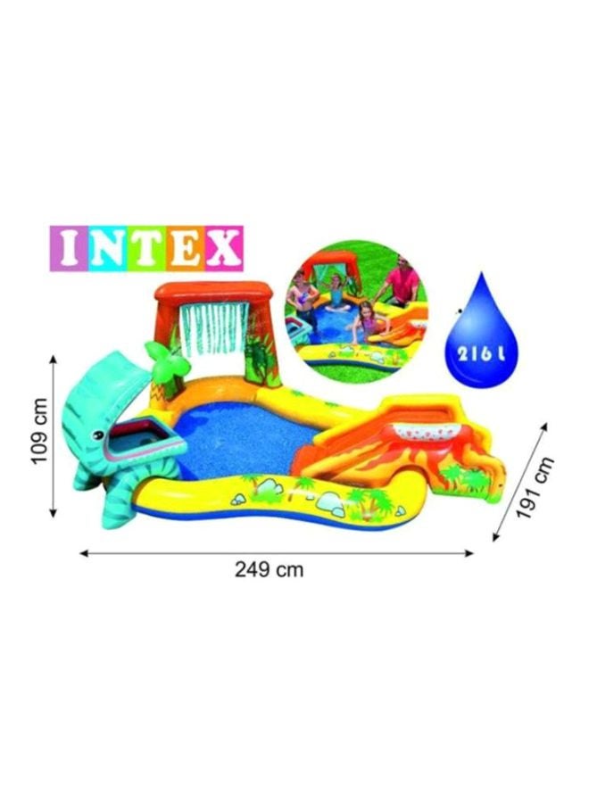 INTEX Dinosaur Play Center Inflatable Swimming Pool 98.03x75.2x42.9cm - Image 3