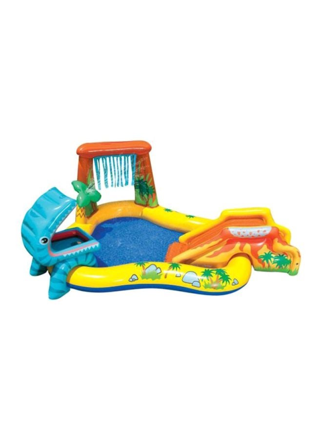INTEX Dinosaur Play Center Inflatable Swimming Pool 98.03x75.2x42.9cm - Image 1